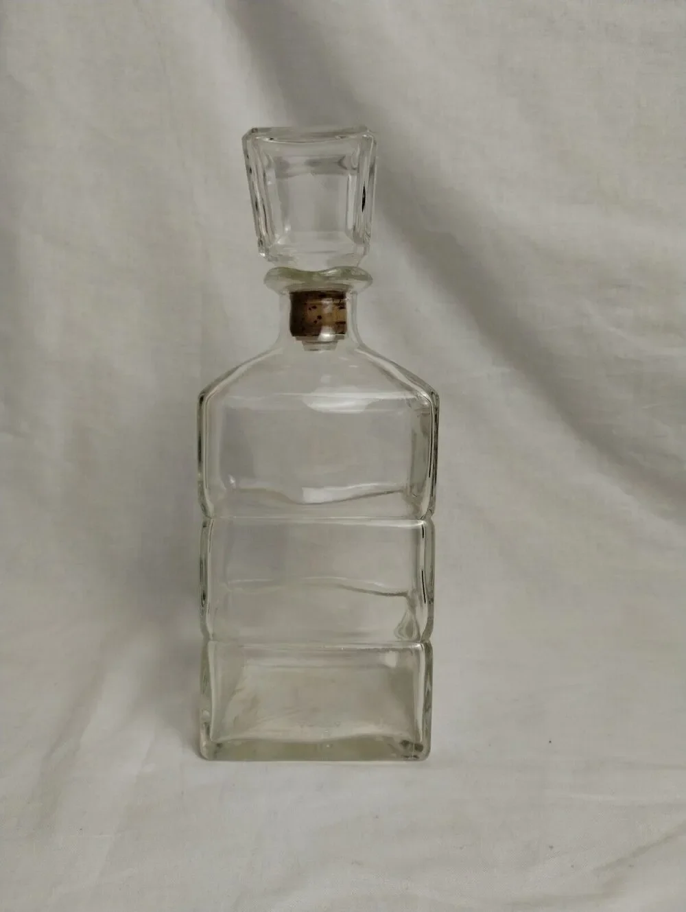 Vintage Seagram & Sons Whiskey Empty Glass Bottle Decanter Seagrams - Canada